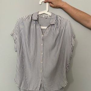 Striped Madewell drapey shirt
